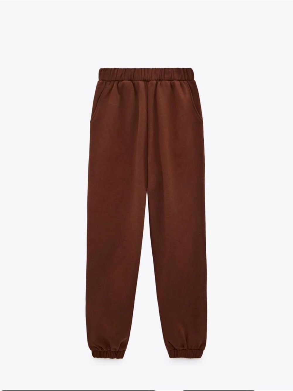 Zara Medium Brown Casual Jogger Pants Sweatpants